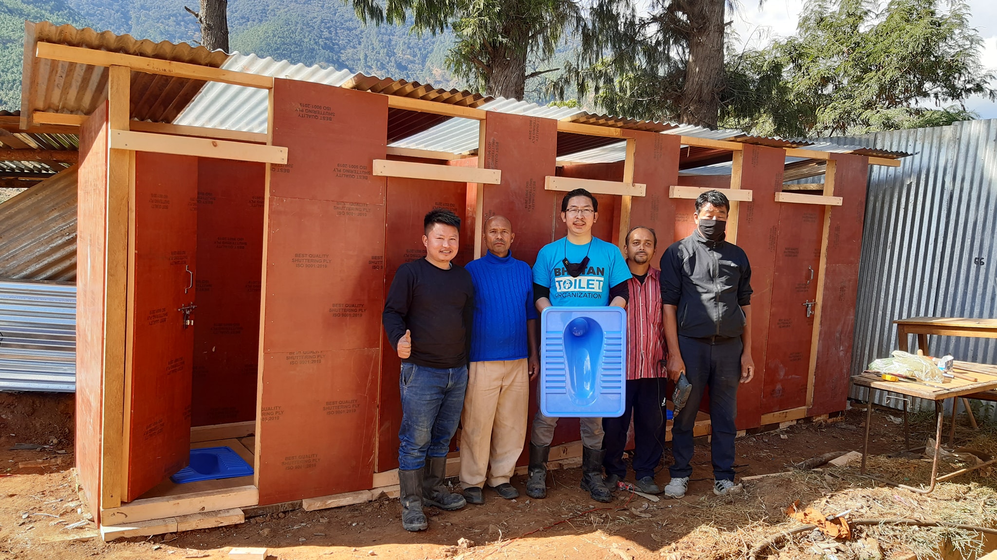 5 Unit Toilet In Wangdue Pry School Bhutan Toilet Organisation